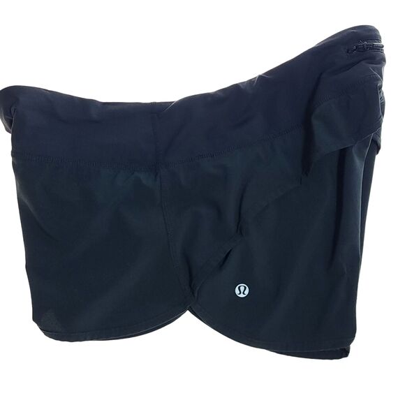 Lululemon Speed Shorts Lot Of 2 Womens Sz 10 Lined 2.5" Diamond Dye Gray & Black - Picture 10 of 16